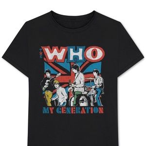 The Who My Generation Band Tee Shirt Black NWT XXL